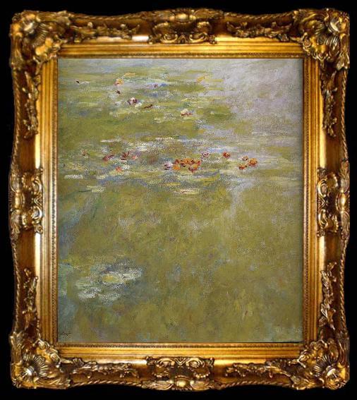 framed  Claude Monet Detail from the Water Lily Pond, ta009-2